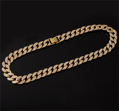 Juego de Cadena Cubana: Collar, Pulsera y Reloj - Image 8