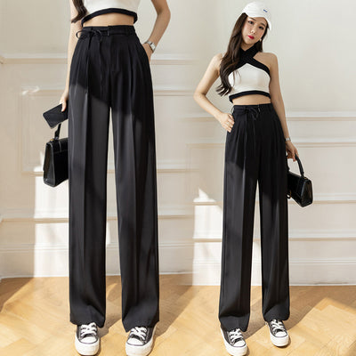 Pantalón Ancho de Cintura Alta con Drapeado Elegante - Image 11