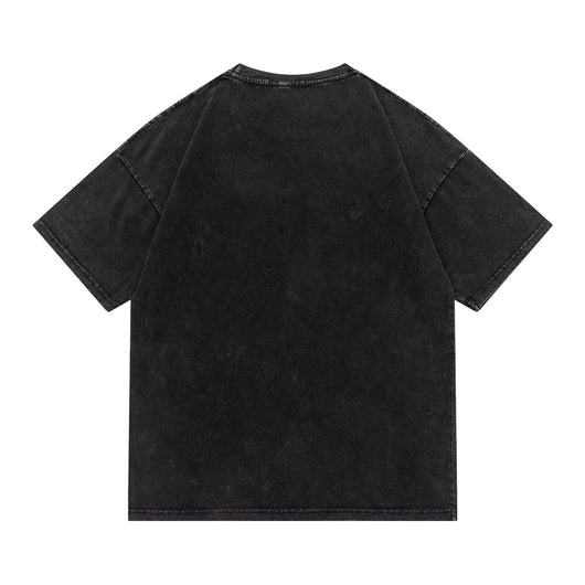 Camiseta Unisex Hip-hop Summer Tide con Estampado Vintage Desgastado - Image 4