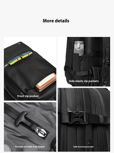 Mochila Trolley Expandible de Gran Capacidad para Viajes de Negocios - Image 25