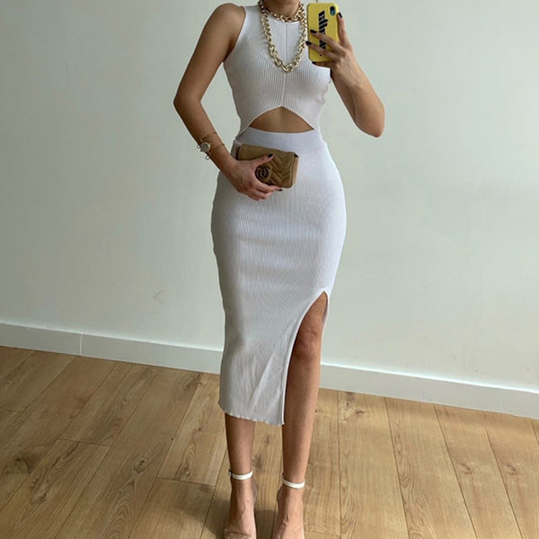 Falda Hip Skirt Elástica Ajustada Dos Piezas para Mujer