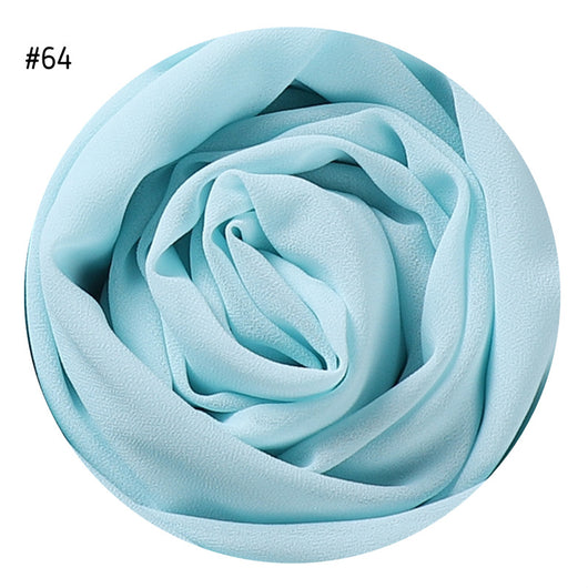 Pañuelo de Gasa Perlada en Colores Sólidos - Cobertura Elegante Monocromática - Image 67