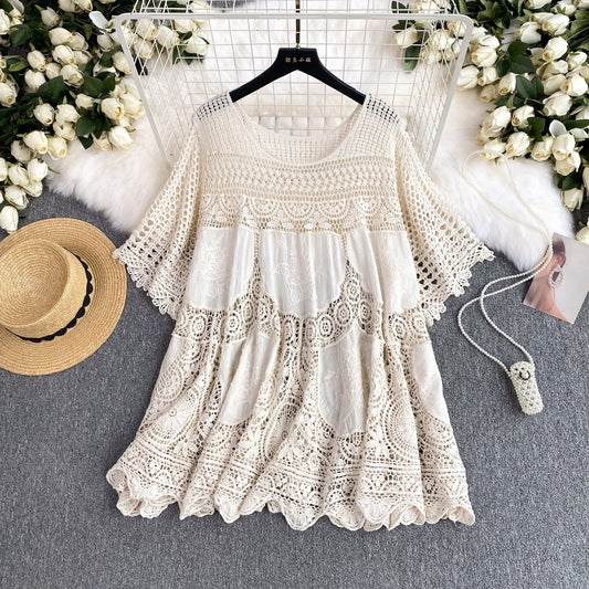 Blusa Estilo Coreano con Recortes para Verano