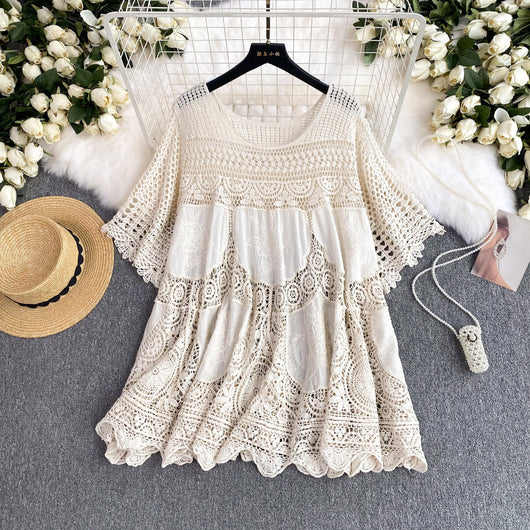 Blusa Estilo Coreano con Recortes para Verano