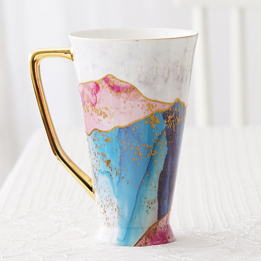 Taza de Porcelana Bone China Gran Capacidad