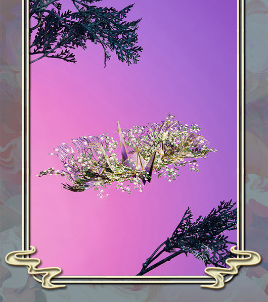 Puzzle Metálico Grúa Floral - Modelo 3D Armable Hecho a Mano - Image 7