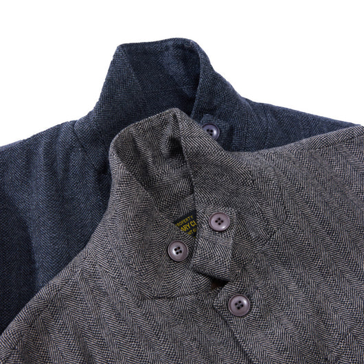 Chaqueta de Lana Gruesa Espiga Retro para Hombre - Image 8