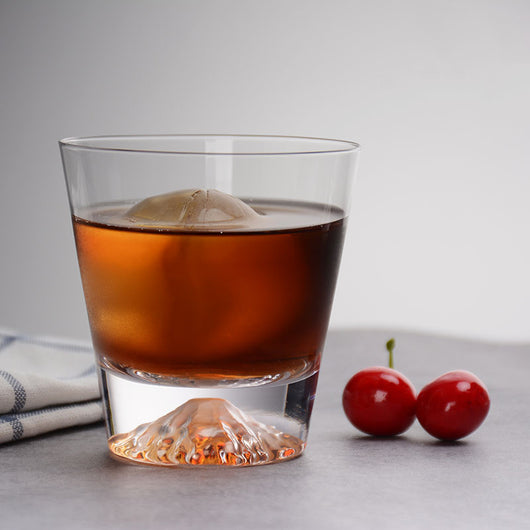 Vaso de Whiskey de Cristal Artesanal Estilo Japonés