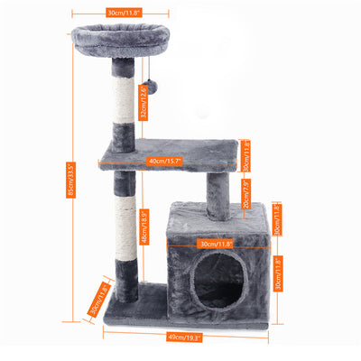 Torre de Lujo para Gatos con Doble Condominio y Percha Espaciosa - Image 3