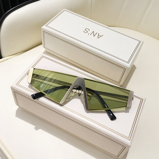 Gafas de Sol Triangulares Trendy para Hombre y Mujer - Estilo Hip Hop - Image 2