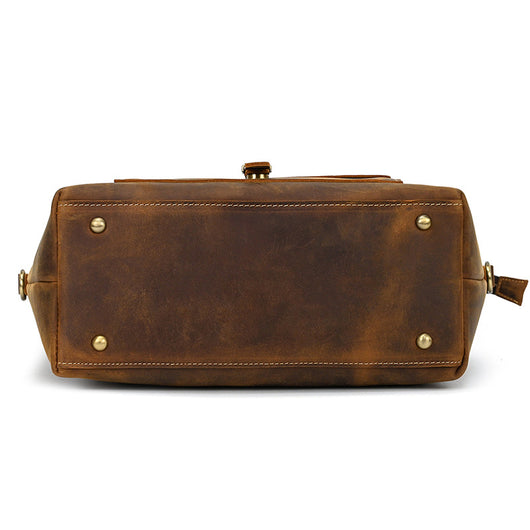 Bolso Tote de Cuero Crazy Horse Gran Capacidad - Image 45