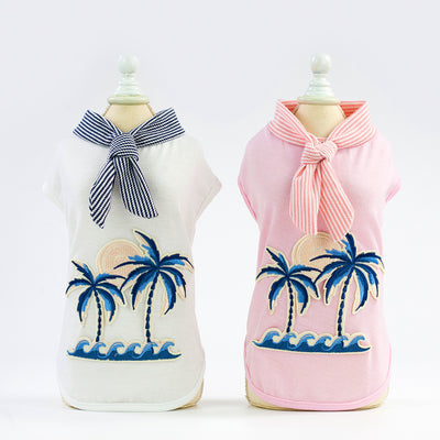 Ropa para Mascotas con Bordado de Árbol de Coco - Image 10