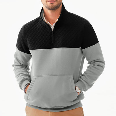 Sudadera con Capucha Color Block Casual para Hombre - Image 50