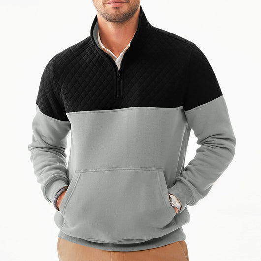 Sudadera con Capucha Color Block Casual para Hombre - Image 50