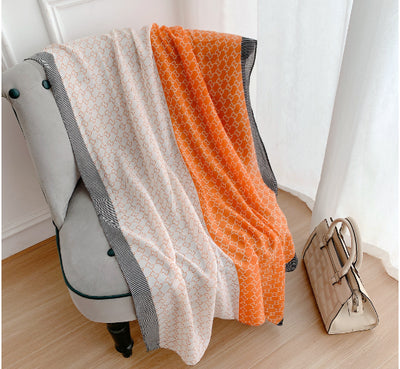 Pashmina de Algodón y Lino Estampada - Chal Abrigador Versátil - Image 6