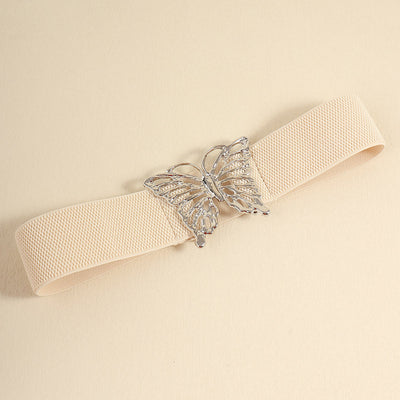Cinturón Elástico para Mujer con Hebilla Mariposa - Accesorio Decorativo Versátil - Image 24