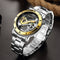 Reloj Mecánico Automático Esqueleto 3D Acero Inoxidable para Hombre