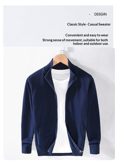Chamarra Casual para Hombre con Cuello Alto y Cierre - Image 12