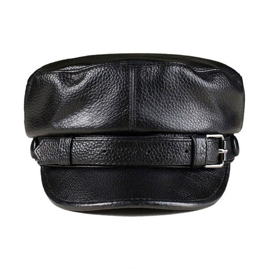 Boina Retro de Cuero Genuino para Hombre y Mujer - Image 13