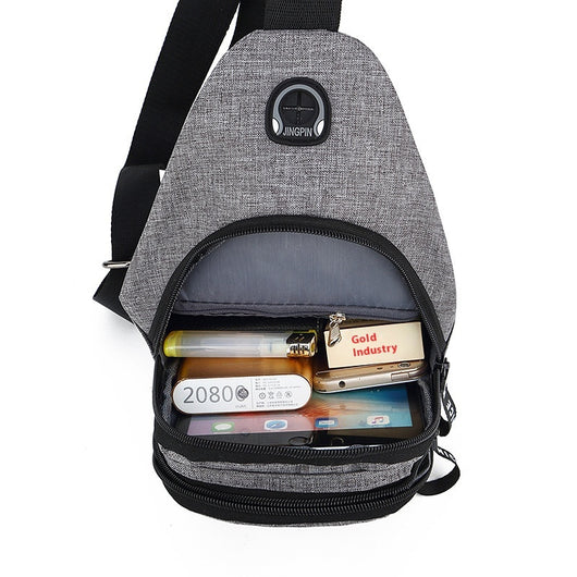 Bolsa Mensajera Estilo Coreano para Hombre - Tela Oxford Casual - Image 14