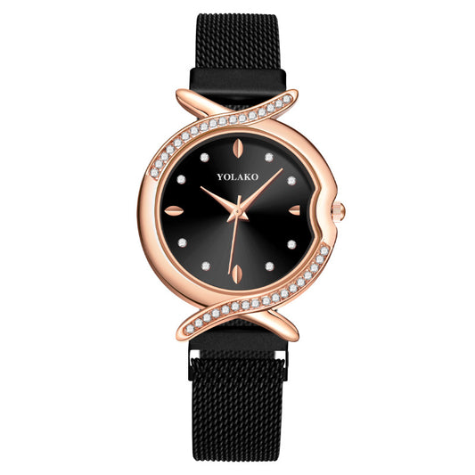 Reloj de Cuarzo para Mujer con Cristales de Diamante