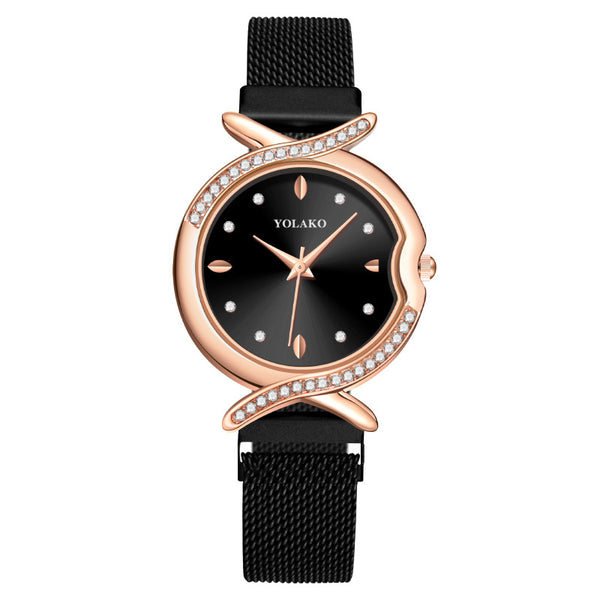 Reloj de Cuarzo para Mujer con Cristales de Diamante