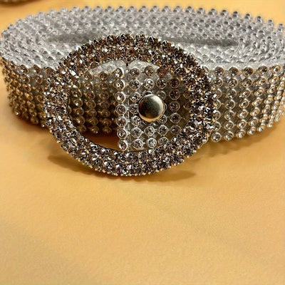 Cinturón de Moda para Mujer con Diamantes y Strass Brillante - Image 11