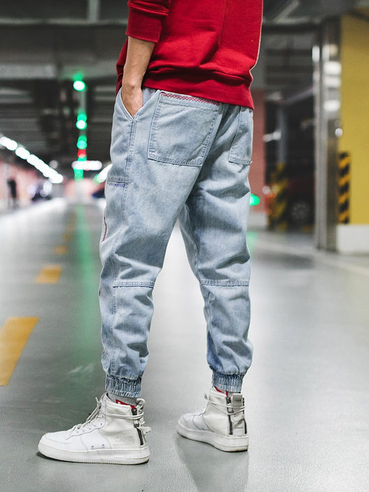 Jeans Hip-Hop Ajustados de Nueve Puntos Harlan - Image 3
