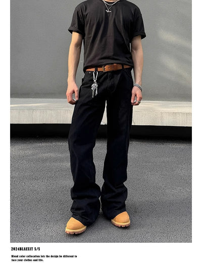 Jeans Skinny Negros Desgastados Retro para Hombre - Corte Favorecedor - Image 13