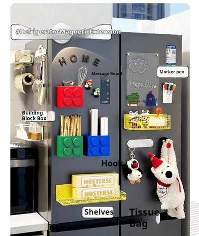 Organizador Magnético de Refrigerador con Soporte para Plástico y Pajillas - Image 11