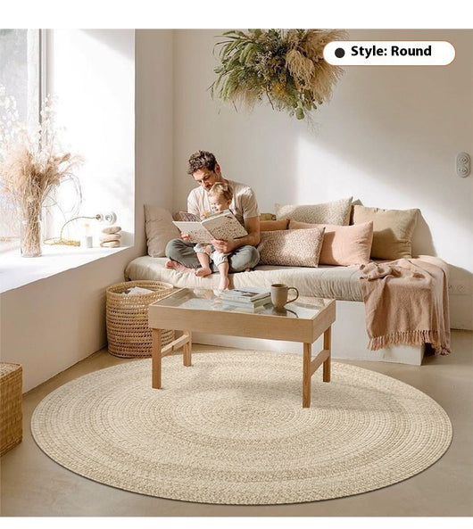 Alfombra de Lana Natural Blanco Leche - Diseño Moderno Minimalista para Sala y Dormitorio - Image 14