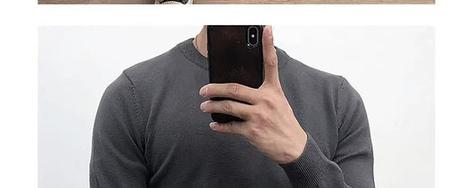 Suéter Básico Cuello Redondo para Hombre - Pullover Versátil - Image 33