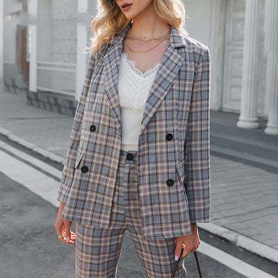 Traje Ejecutivo Doble Botonadura con Pantalón Pinzado de 9 Puntos - Image 10
