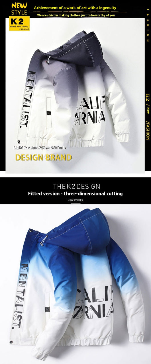 Chaqueta Ligera de Diseño Degradado para Hombre - Image 15