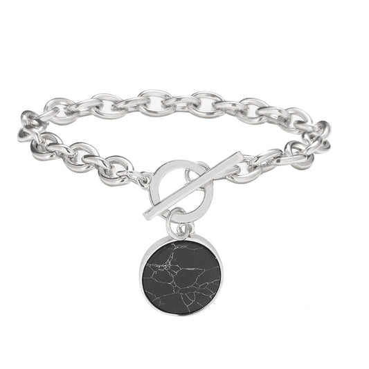 Conjunto de Pulsera y Collar con Detalles de Mármol - Image 2