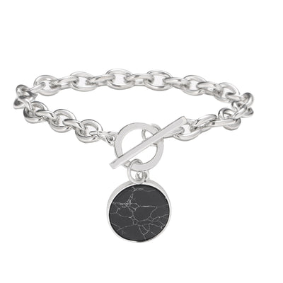 Conjunto de Pulsera y Collar con Detalles de Mármol - Image 2