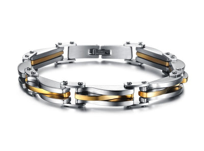 Pulsera de Acero Titanio para Hombre con Textura de Diamante - Image 12