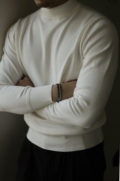 Suéter Modal Cuello Mocko Ajustado para Hombre - Image 6