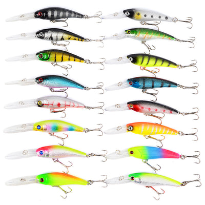 Set de 16 Señuelos Híbridos Mino DWMI020 para Pesca Profesional - Image 2