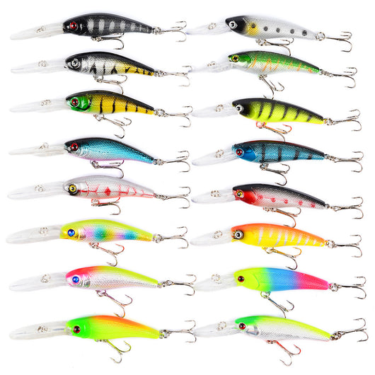 Set de 16 Señuelos Híbridos Mino DWMI020 para Pesca Profesional - Image 2