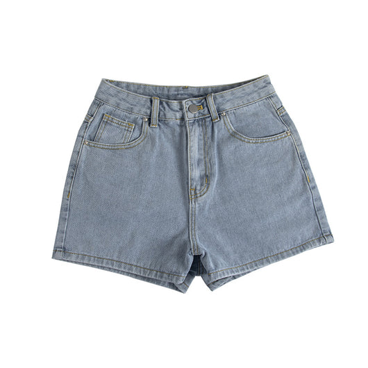 Shorts Denim Cintura Alta Mujer Corte Delgado - Image 7