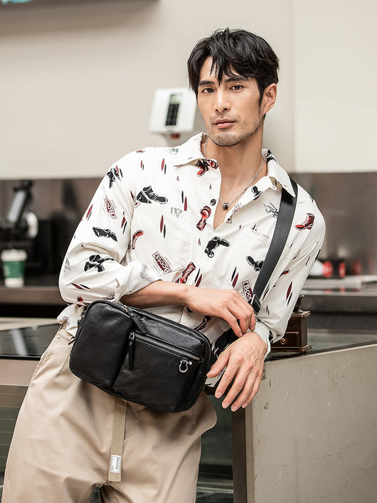 Bolso de Cuero para Hombre con Estilo Moderno - Image 4
