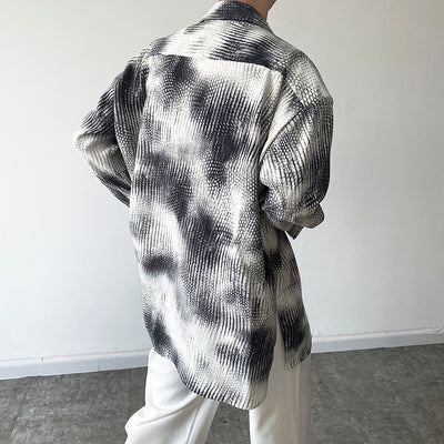 Camisa Suelta con Contraste - Estilo Relajado para Hombre - Image 7