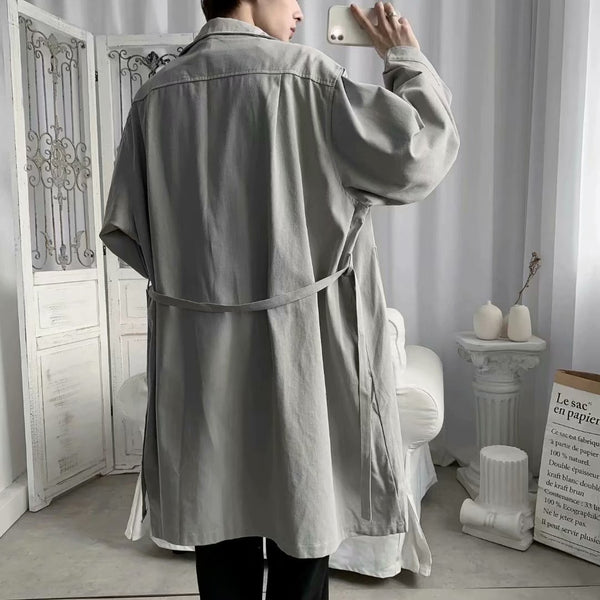 Camisa Suelta de Manga Larga Estilo Coreano para Hombre