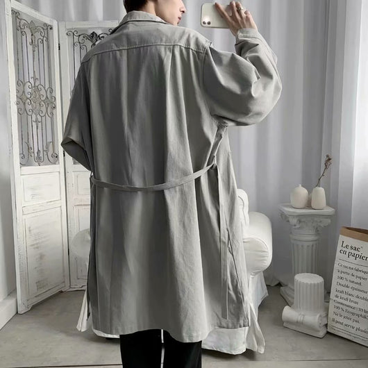 Camisa Suelta de Manga Larga Estilo Coreano para Hombre - Image 2