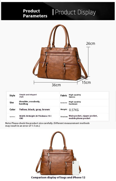 Bolso Mensajero de Cuero Suave - Cartera Ejecutiva para Commuter - Image 15