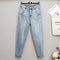 Pantalones Harem de Mezclilla Suelta para Mujer Talla Grande - Primavera Verano
