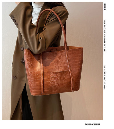 Bolso Tote Estilo Western de Cuero Suave con Textura Avanzada - Gran Capacidad - Image 9