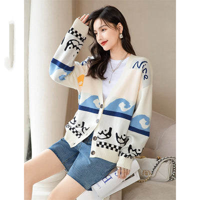 Cardigan Tejido Estampado para Mujer - Colección Otoño - Image 14