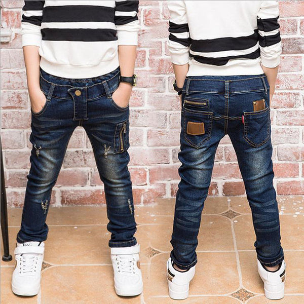 Pantalones Jeans Holgados Estilo Coreano para Niños